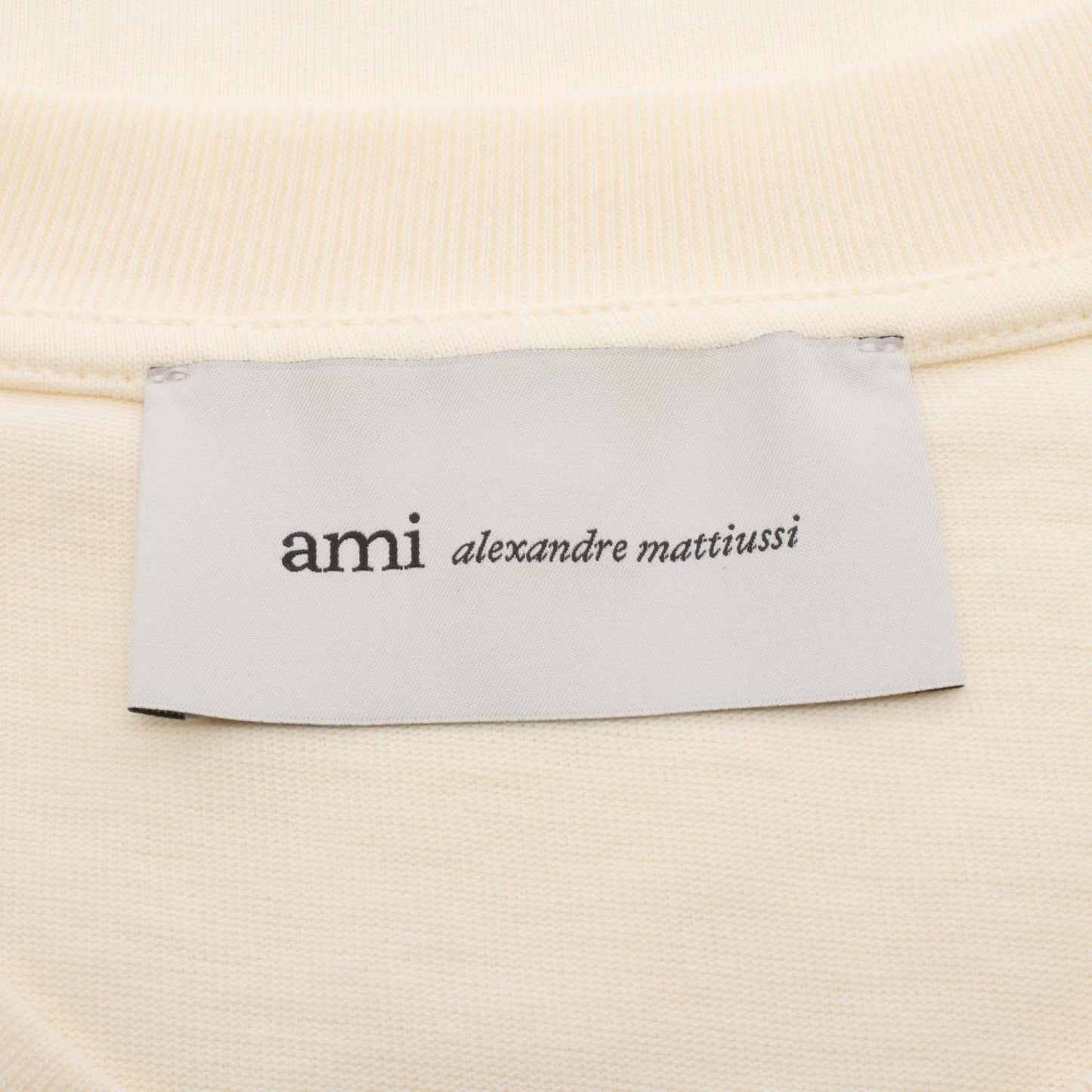 AMI DE COEUR エンボスロゴ カットソー コットン アイボリー アミアレクサンドルマテュッシ