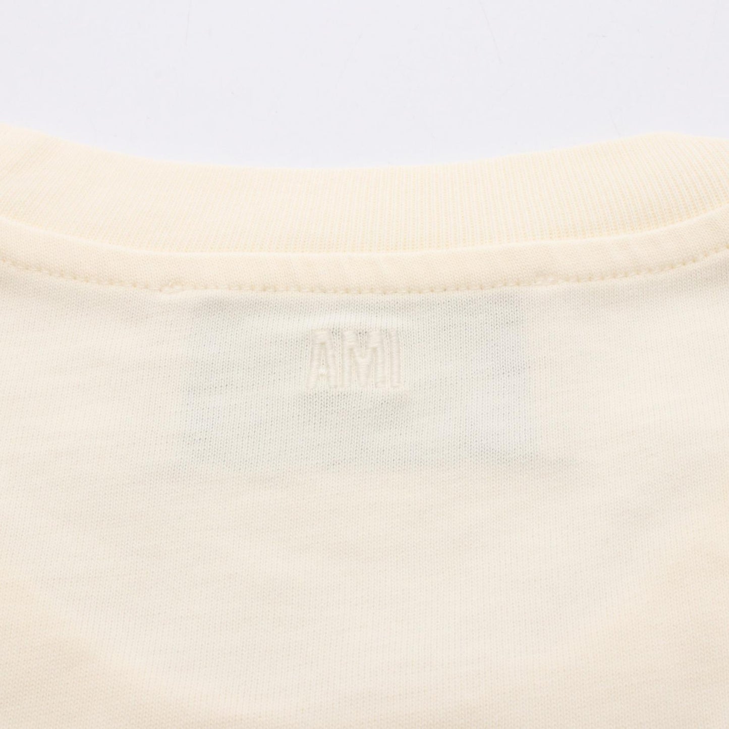 AMI DE COEUR エンボスロゴ カットソー コットン アイボリー アミアレクサンドルマテュッシ