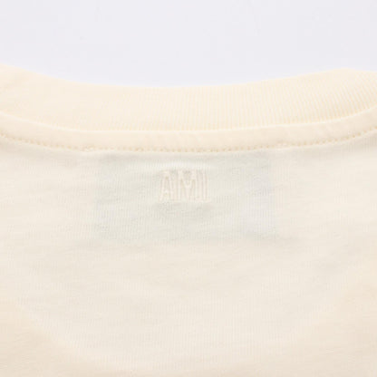 AMI DE COEUR エンボスロゴ カットソー コットン アイボリー アミアレクサンドルマテュッシ