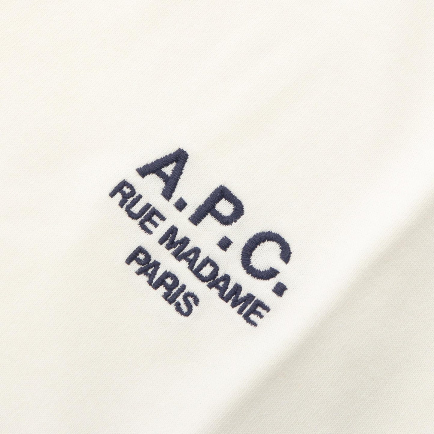COHBU ロゴ刺繍 半袖Tシャツ コットン ホワイト アーペーセー
