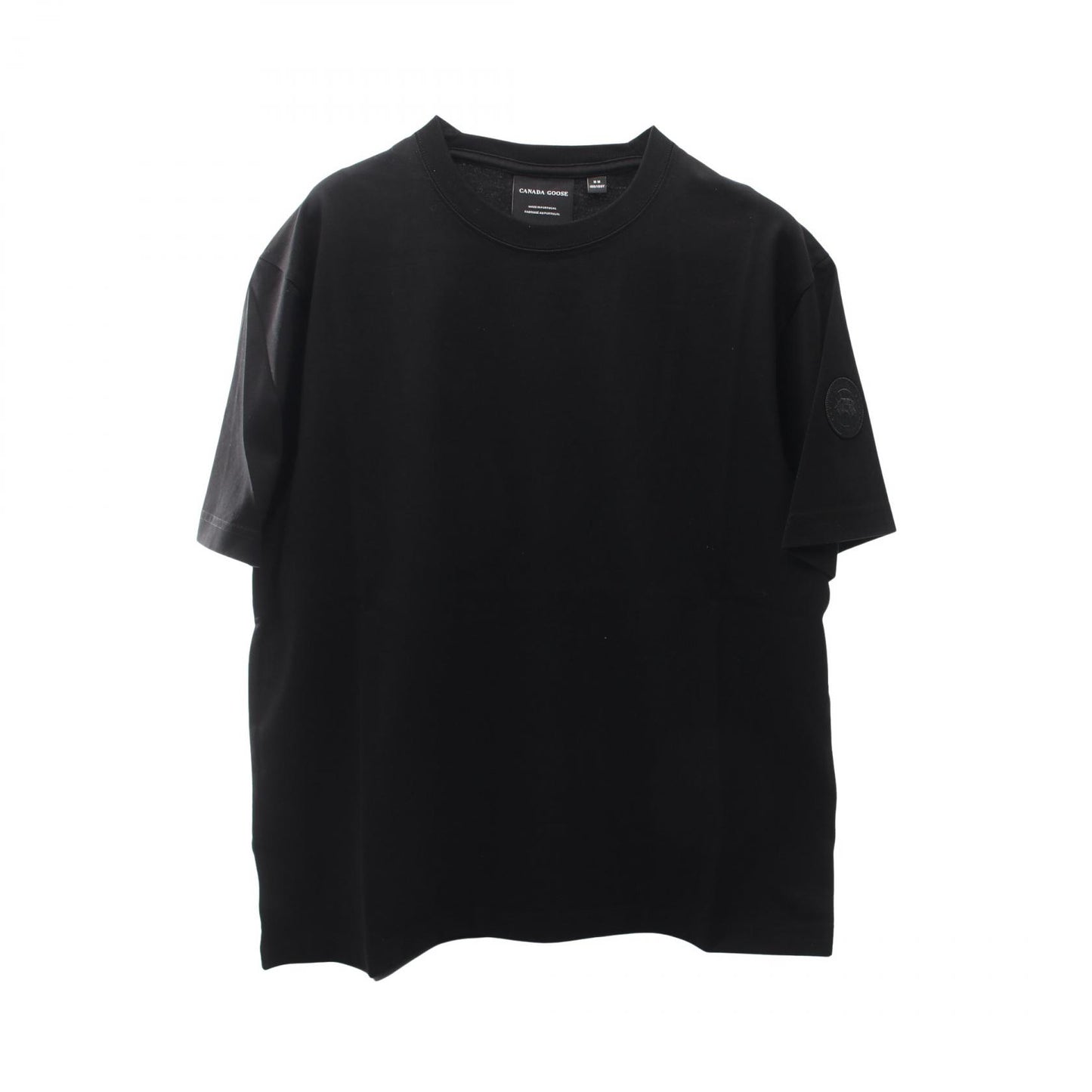 NOVO T-SHIRT TONAL LABEL ノヴォ 半袖Tシャツ コットン ブラック カナダグース