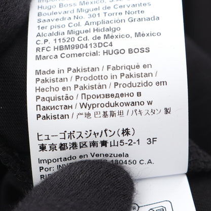 ロゴ 半袖Tシャツ コットン ブラック ヒューゴボス