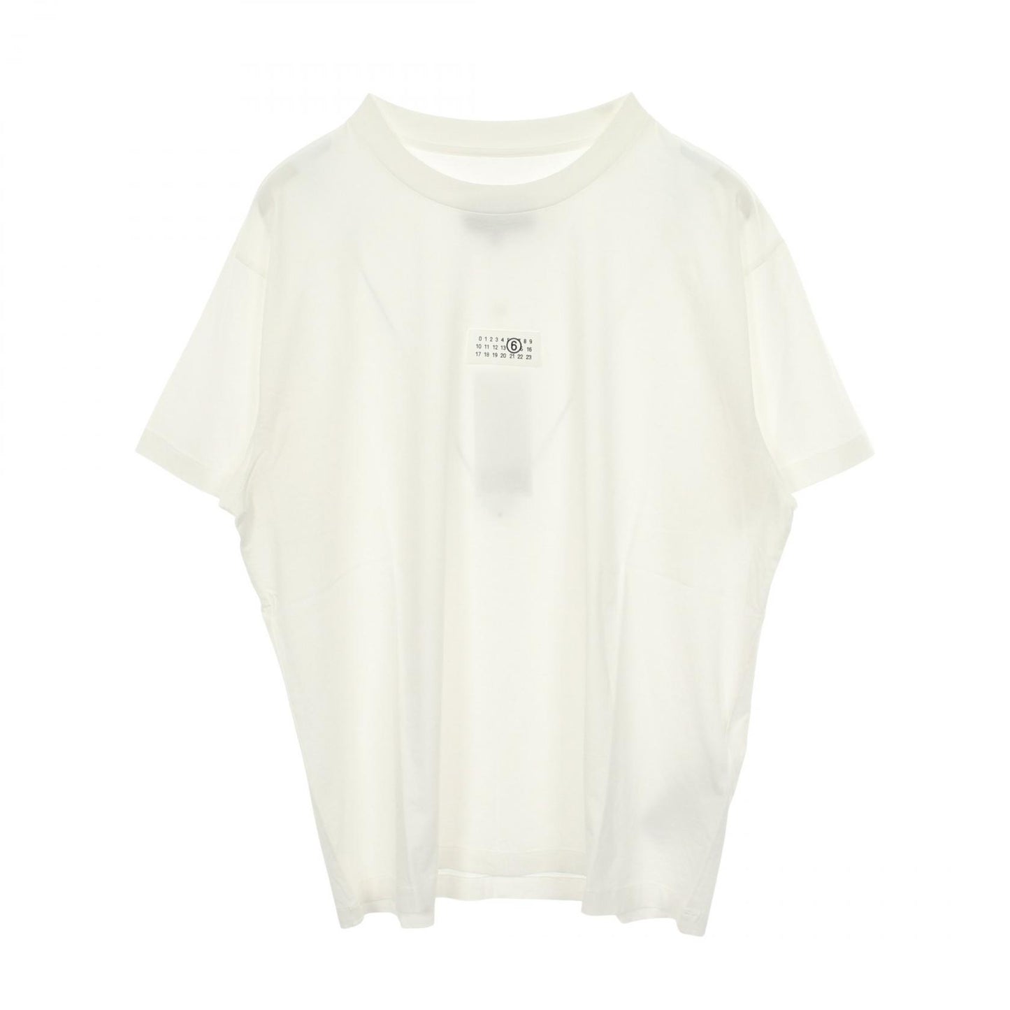 ナンバリングロゴ 半袖Tシャツ コットン ホワイト エムエムシックスメゾンマルジェラ