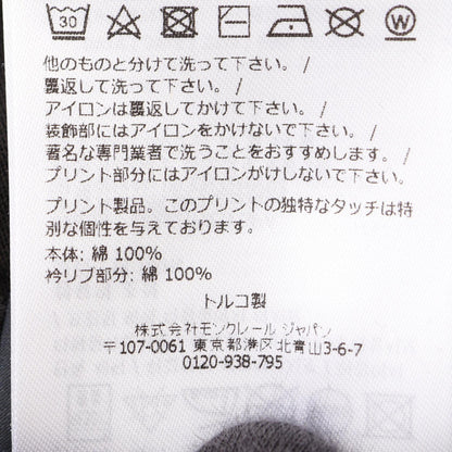 グラフィックモチーフ 半袖Tシャツ コットン ブラック モンクレール