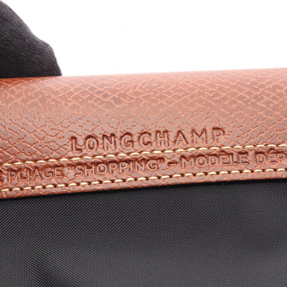 LE PLIAGE ORIGINAL M ル プリアージュ オリジナル M ハンドバッグ トートバッグ キャンバス レザー ブラック ブラウン ロンシャン