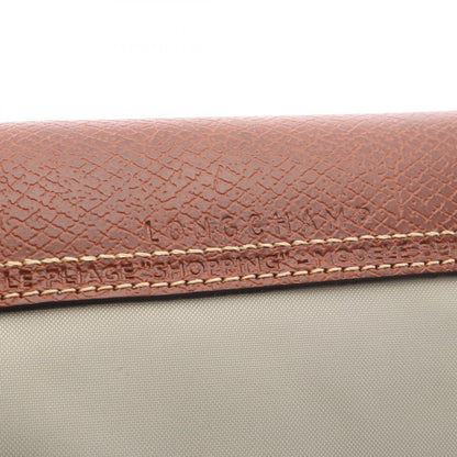 LE PLIAGE ORIGINAL M ル プリアージュ オリジナル M ハンドバッグ トートバッグ キャンバス レザー グリーン ブラウン ロンシャン