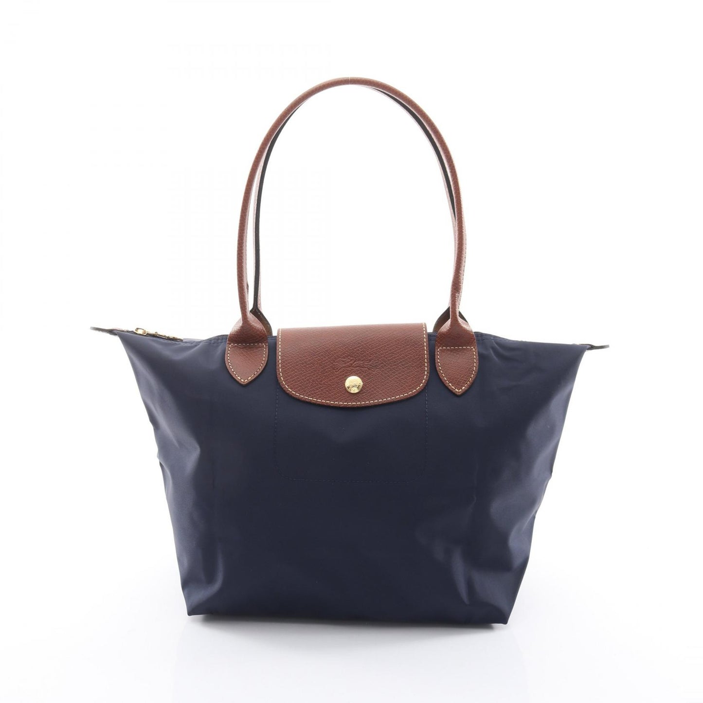 LE PLIAGE ORIGINAL M ル プリアージュ オリジナル M ハンドバッグ トートバッグ キャンバス レザー ネイビー ブラウン ロンシャン