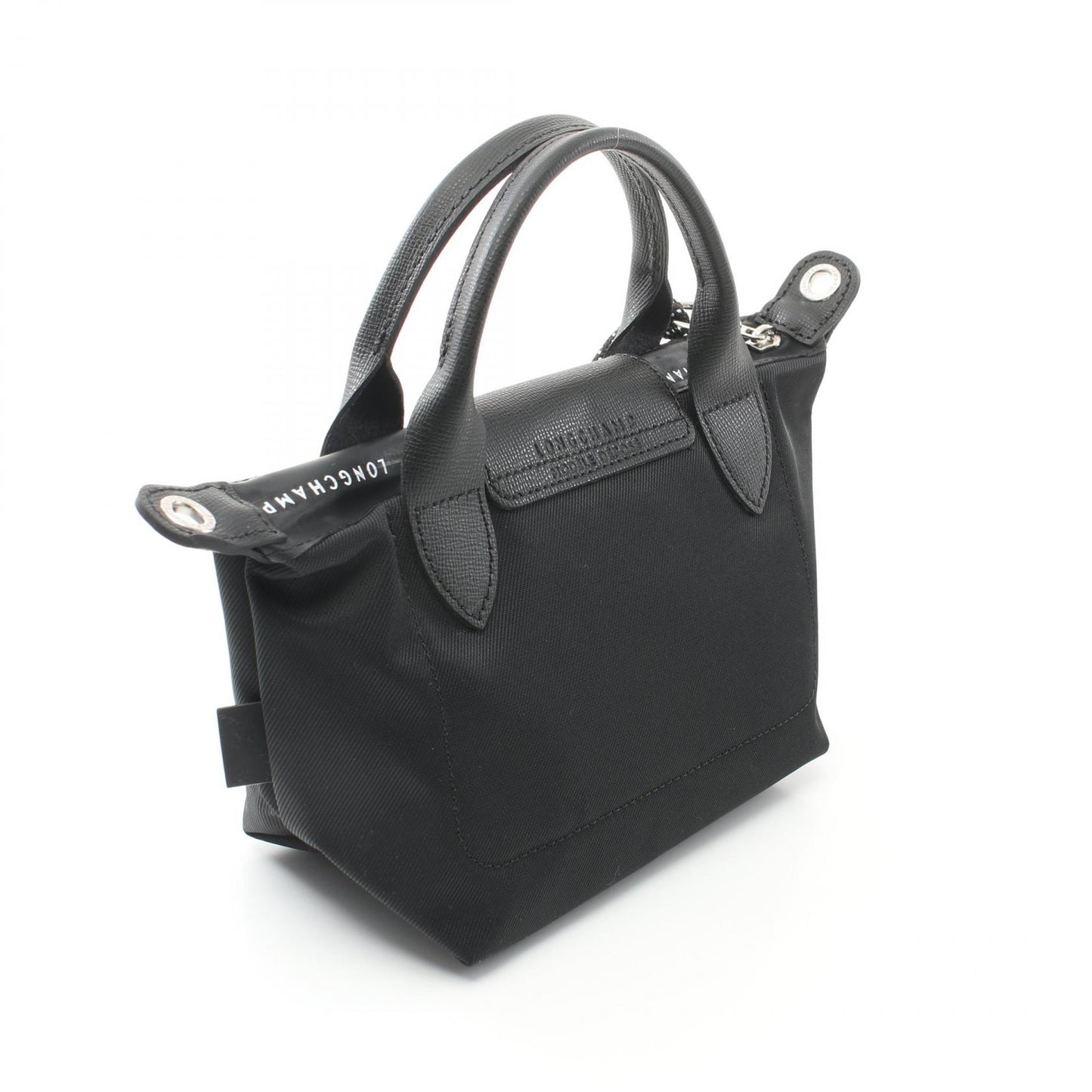 ル プリアージュ エナジー XS 2WAY ハンドバッグ キャンバス レザー ブラック ロンシャン