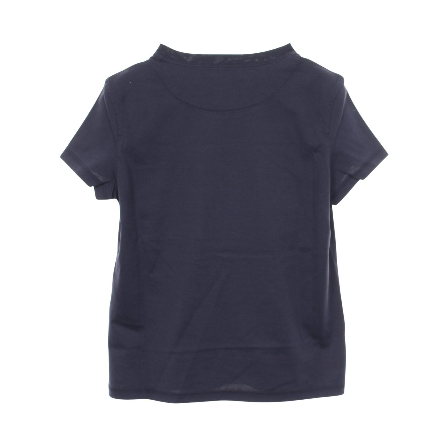 モザイク H刺繍 ポケット付き 半袖Tシャツ コットン ネイビー エルメス