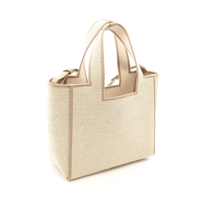 FONT TOTE フォント トート スモール 2WAY ハンドバッグ トートバッグ キャンバス レザー ベージュ ロエベ
