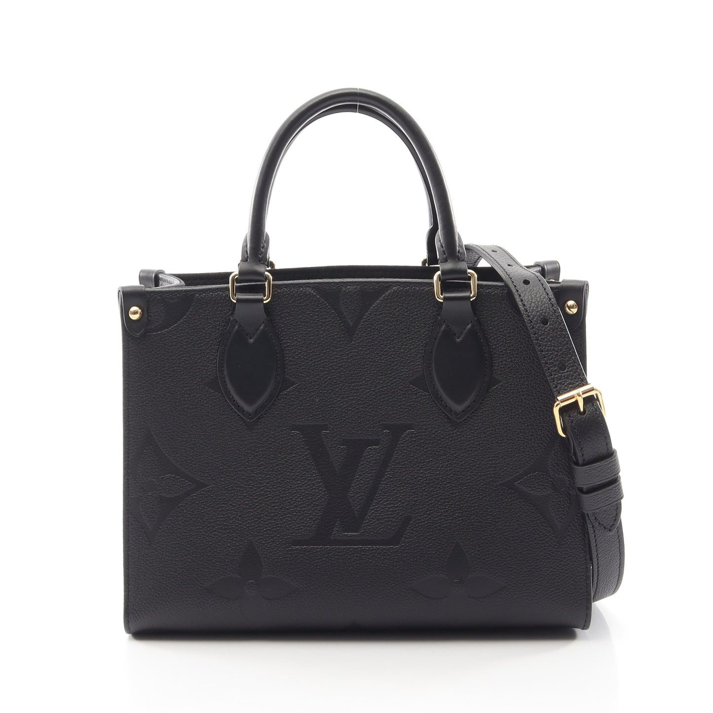 オンザゴーPM モノグラムアンプラント ノワール 2WAY ハンドバッグ レザー ブラック ルイヴィトン バッグ LOUIS VUITTON