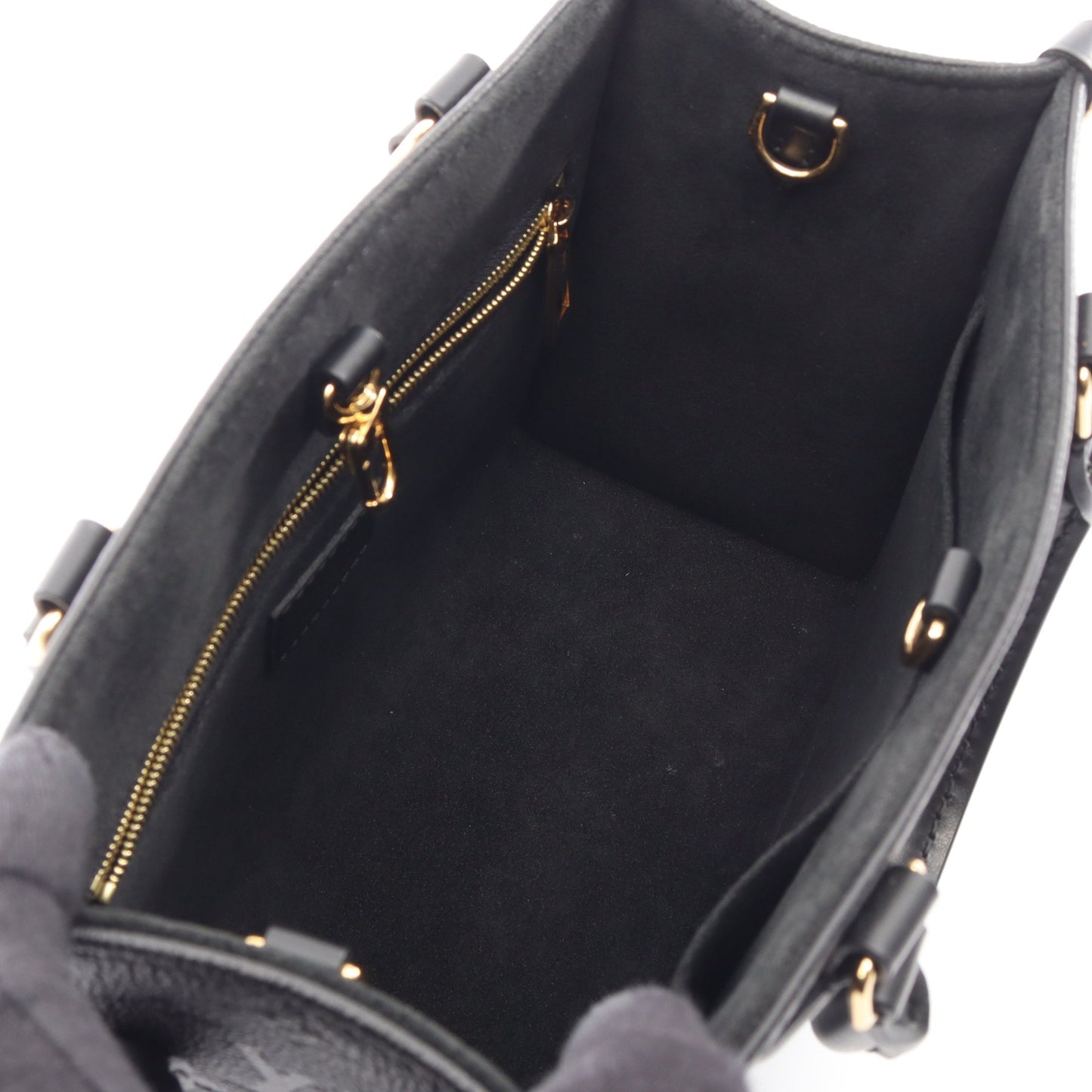 オンザゴーPM モノグラムアンプラント ノワール 2WAY ハンドバッグ レザー ブラック ルイヴィトン バッグ LOUIS VUITTON