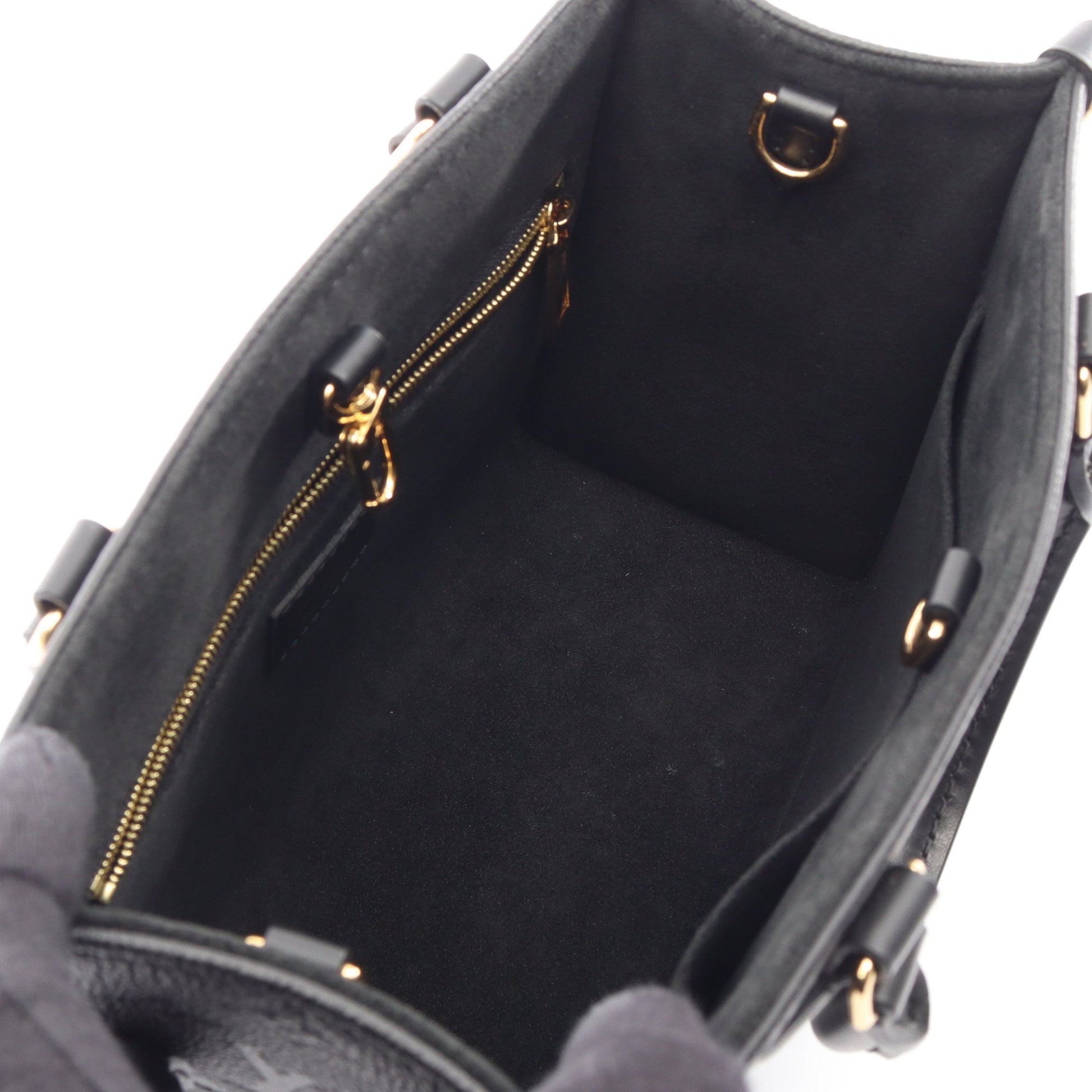オンザゴーPM モノグラムアンプラント ノワール 2WAY ハンドバッグ レザー ブラック ルイヴィトン バッグ LOUIS VUITTON
