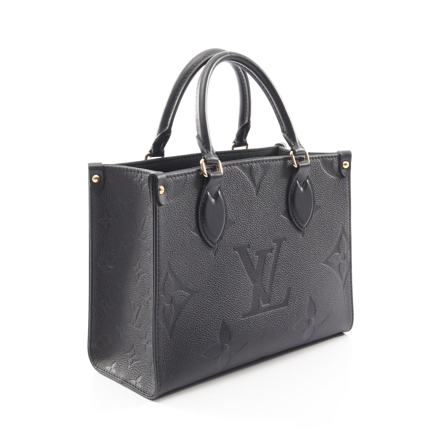 オンザゴーPM モノグラムアンプラント ノワール 2WAY ハンドバッグ レザー ブラック ルイヴィトン バッグ LOUIS VUITTON