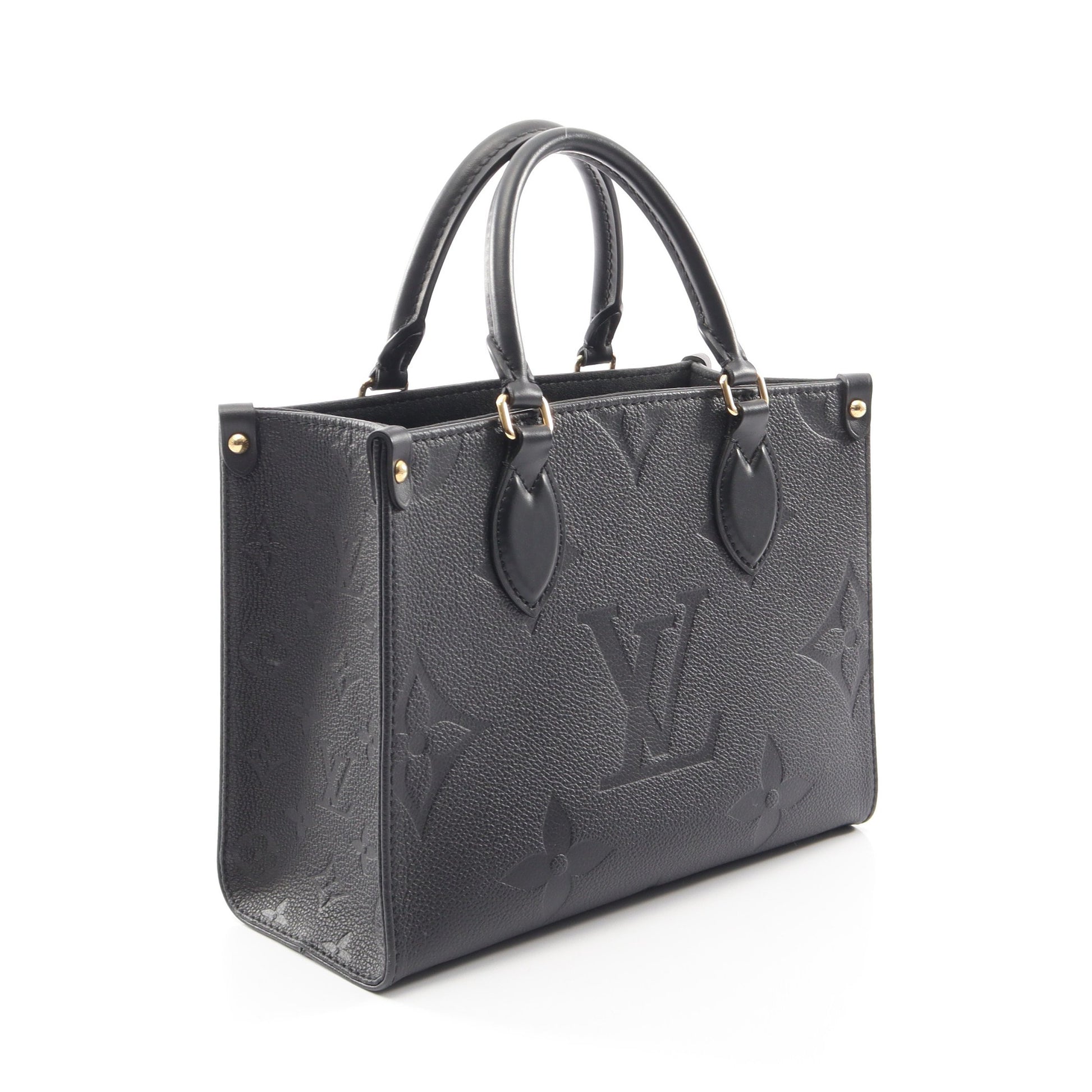 オンザゴーPM モノグラムアンプラント ノワール 2WAY ハンドバッグ レザー ブラック ルイヴィトン バッグ LOUIS VUITTON