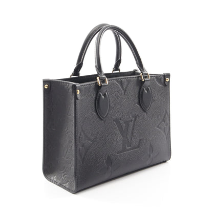 オンザゴーPM モノグラムアンプラント ノワール 2WAY ハンドバッグ レザー ブラック ルイヴィトン バッグ LOUIS VUITTON