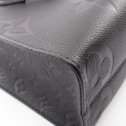 オンザゴーPM モノグラムアンプラント ノワール 2WAY ハンドバッグ レザー ブラック ルイヴィトン バッグ LOUIS VUITTON
