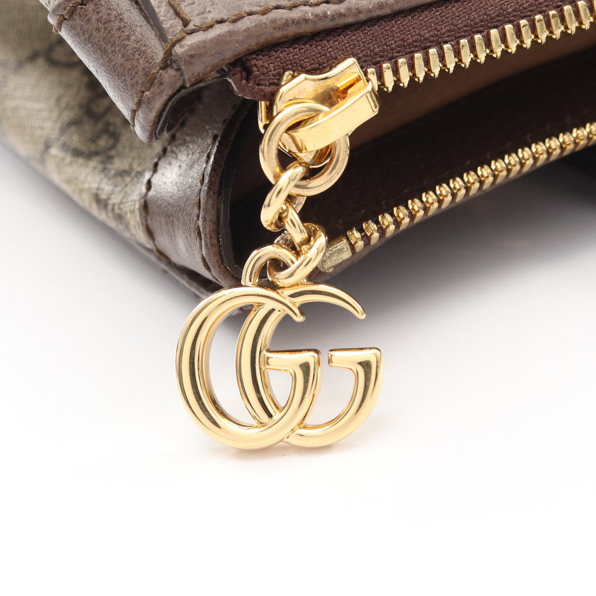 オフィディア GG スモール 2WAY ハンドバッグ トートバッグ PVC レザー ベージュ ブラウン グッチ バッグ GUCCI