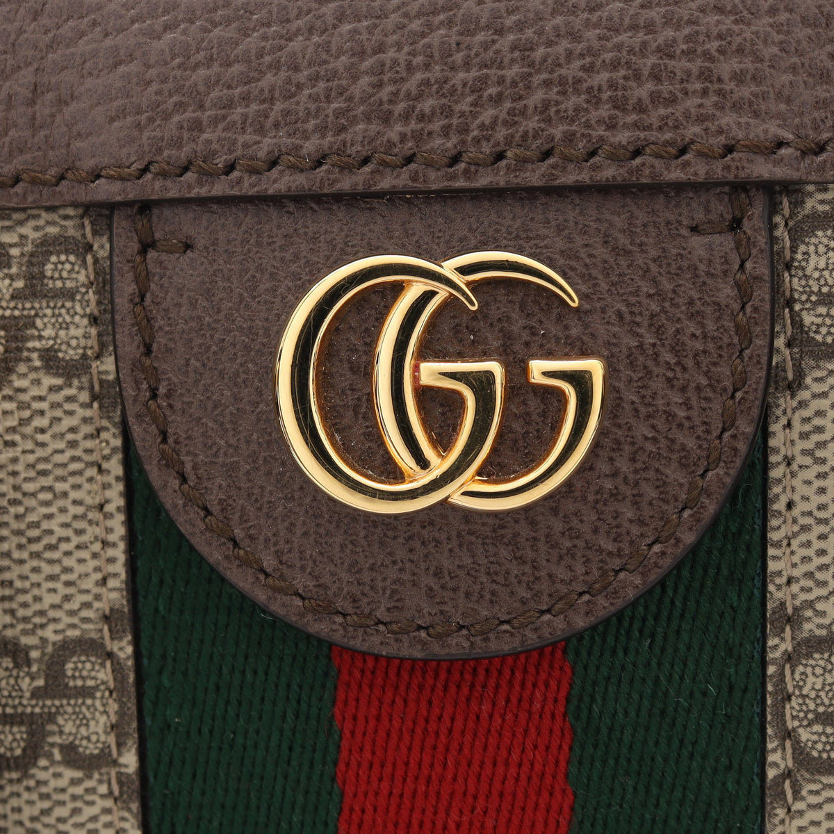 オフィディア GG スモール 2WAY ハンドバッグ トートバッグ PVC レザー ベージュ ブラウン グッチ バッグ GUCCI