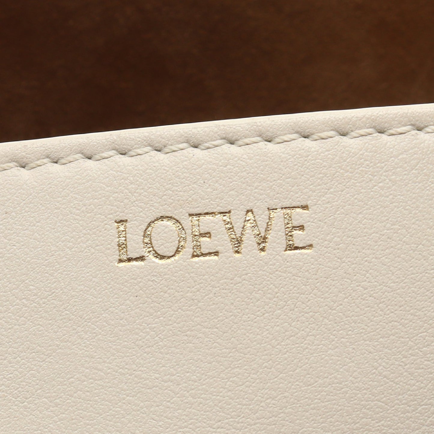 パズルフォルド ミニ 2WAY ハンドバッグ レザー ベージュ アイボリー ロエベ バッグ LOEWE