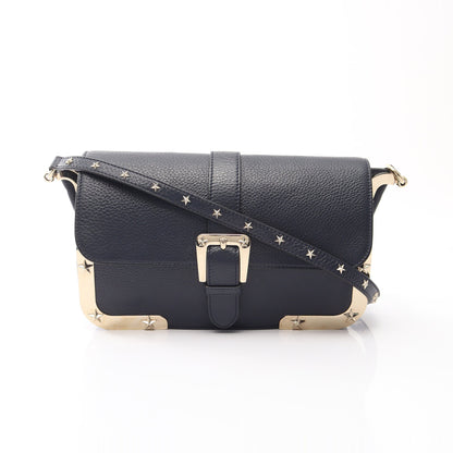 スタースタッズ ショルダーバッグ レザー ネイビー レッドヴァレンティノ バッグ RED VALENTINO