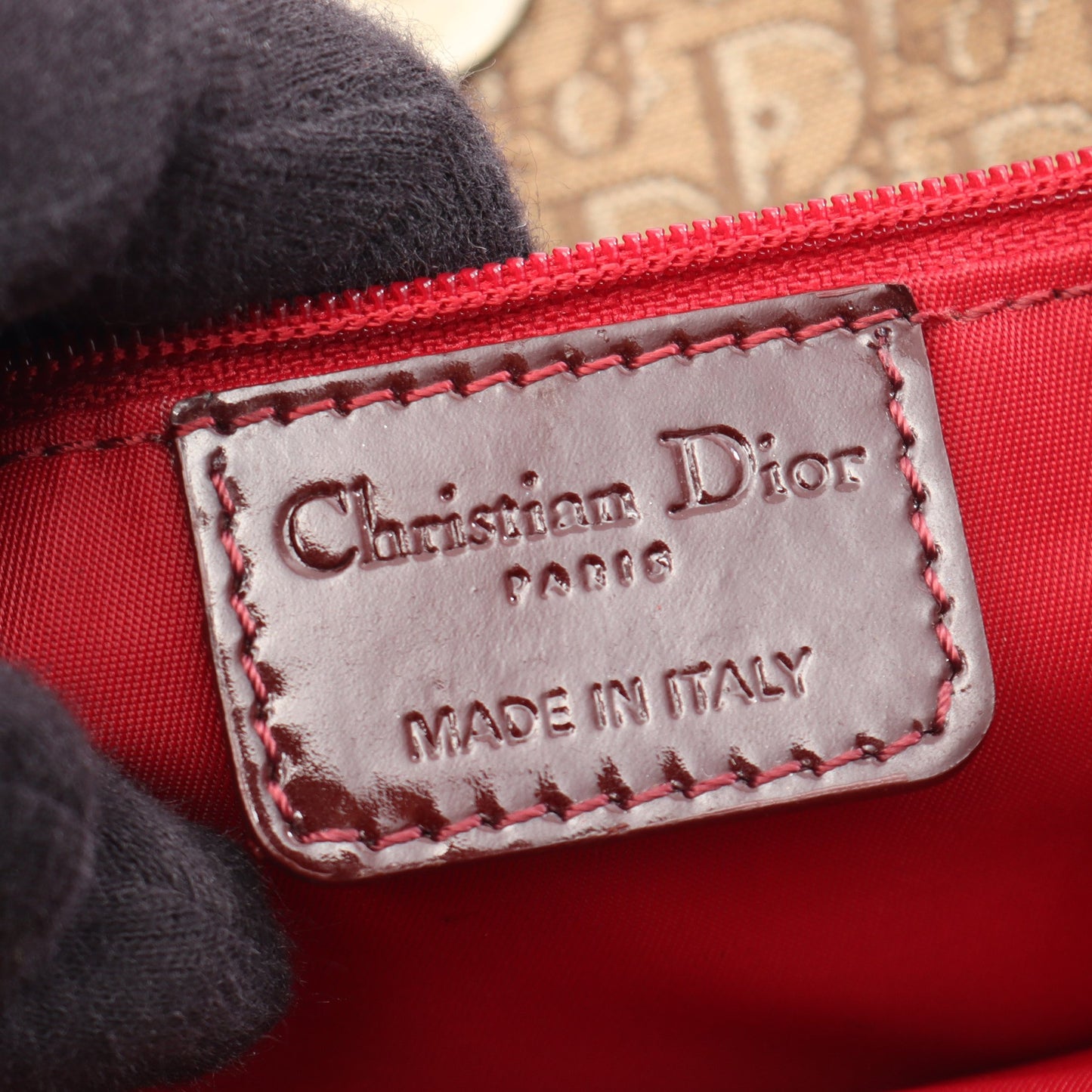 トロッター ハンドバッグ トートバッグ キャンバス エナメルレザー スエード ベージュ ボルドー クリスチャンディオール バッグ Christian Dior