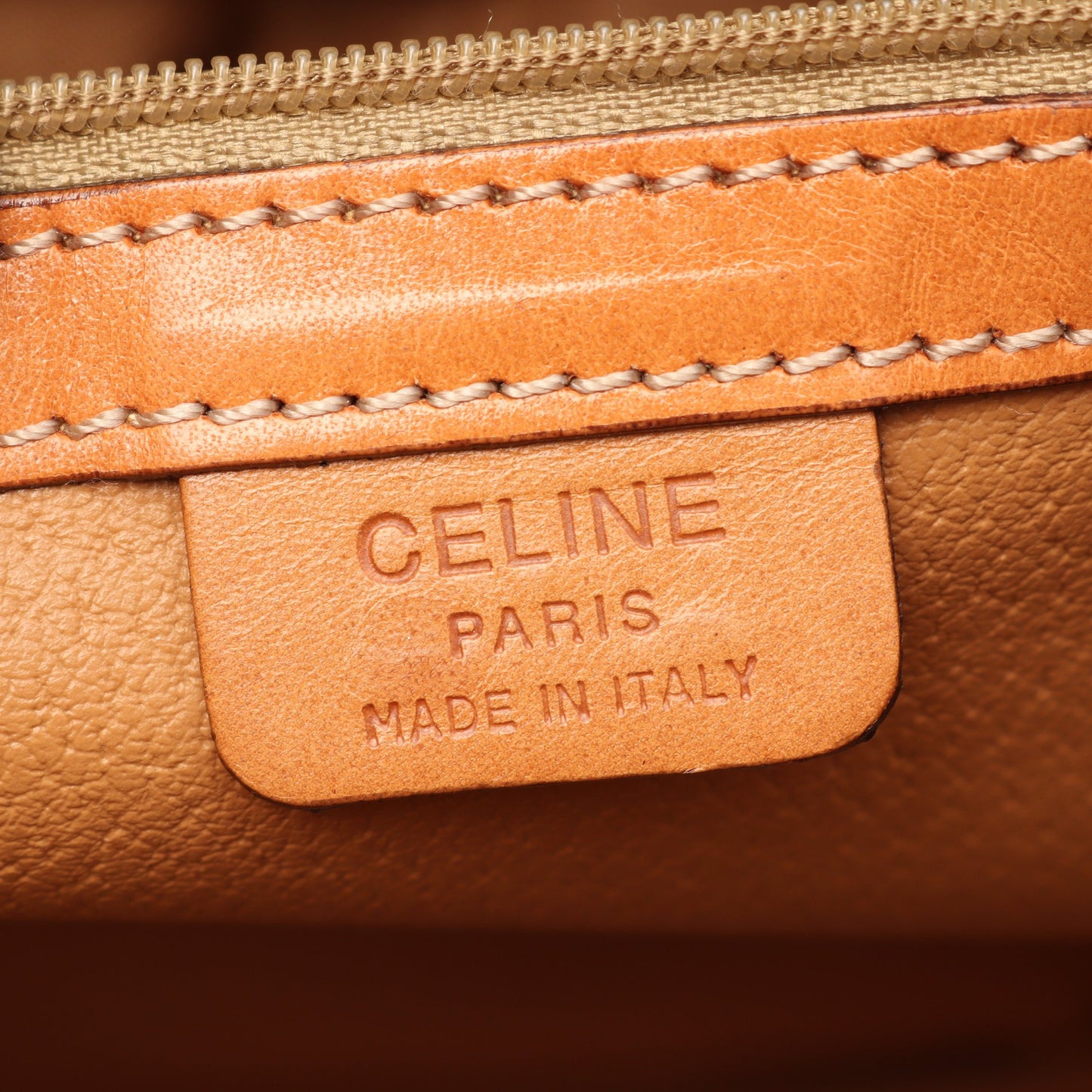 マカダム ショルダーバッグ トートバッグ PVC レザー ダークブラウン ブラウン セリーヌ バッグ CELINE