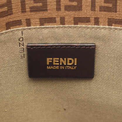 ズッキーノ ハンドバッグ トートバッグ PVC レザー ブラウン ダークブラウン フェンディ バッグ FENDI