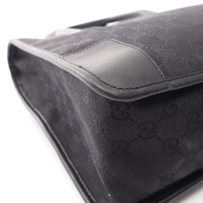 GGキャンバス ハンドバッグ トートバッグ キャンバス レザー ブラック グッチ バッグ GUCCI