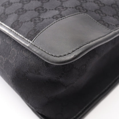 GGキャンバス ハンドバッグ トートバッグ キャンバス レザー ブラック グッチ バッグ GUCCI