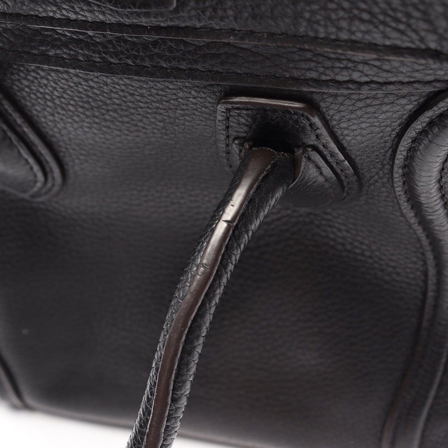 ラゲージ ナノショッパー 2WAY ハンドバッグ レザー ブラック セリーヌ バッグ CELINE