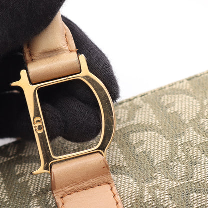 トロッター ハンドバッグ トートバッグ キャンバス レザー カーキグリーン ベージュ クリスチャンディオール バッグ Christian Dior