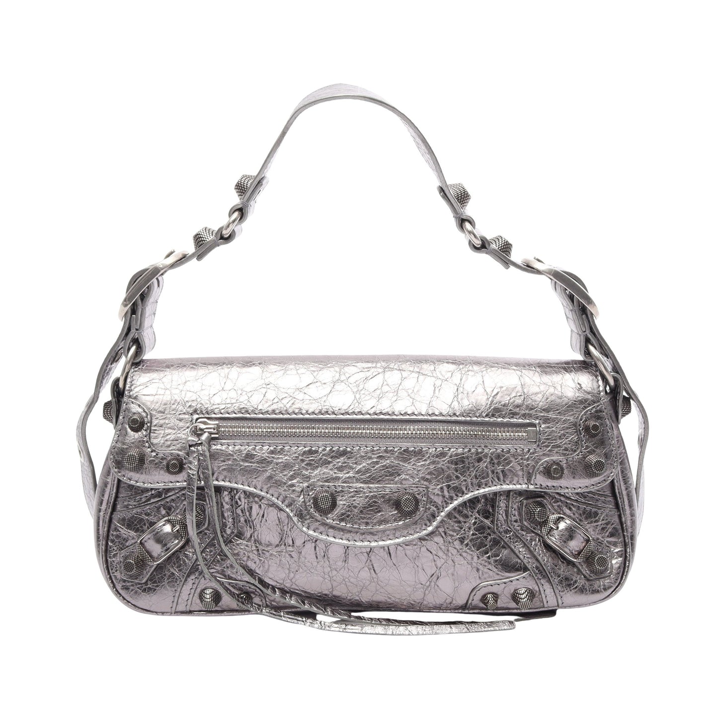 ル カゴール S ショルダーバッグ レザー シルバー バレンシアガ バッグ BALENCIAGA
