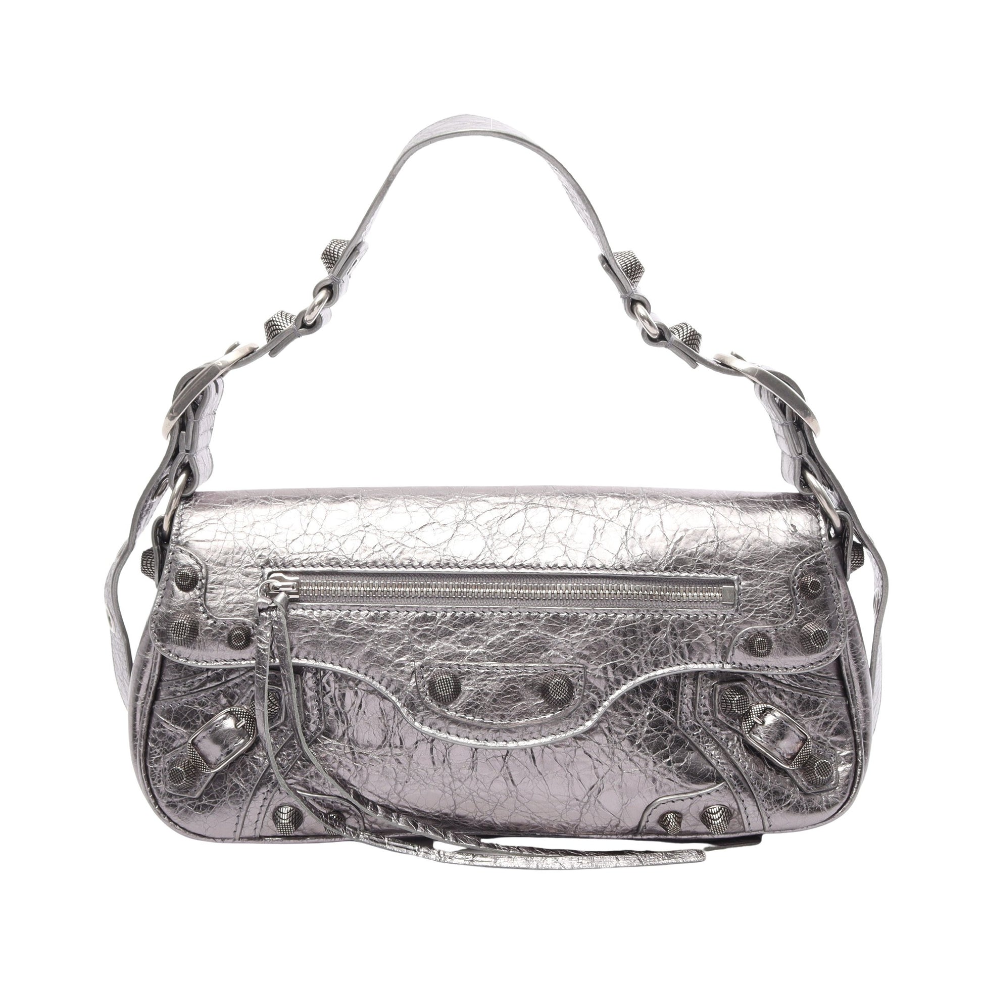 ル カゴール S ショルダーバッグ レザー シルバー バレンシアガ バッグ BALENCIAGA