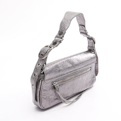 ル カゴール S ショルダーバッグ レザー シルバー バレンシアガ バッグ BALENCIAGA