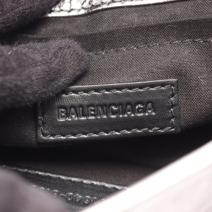 ル カゴール S ショルダーバッグ レザー シルバー バレンシアガ バッグ BALENCIAGA