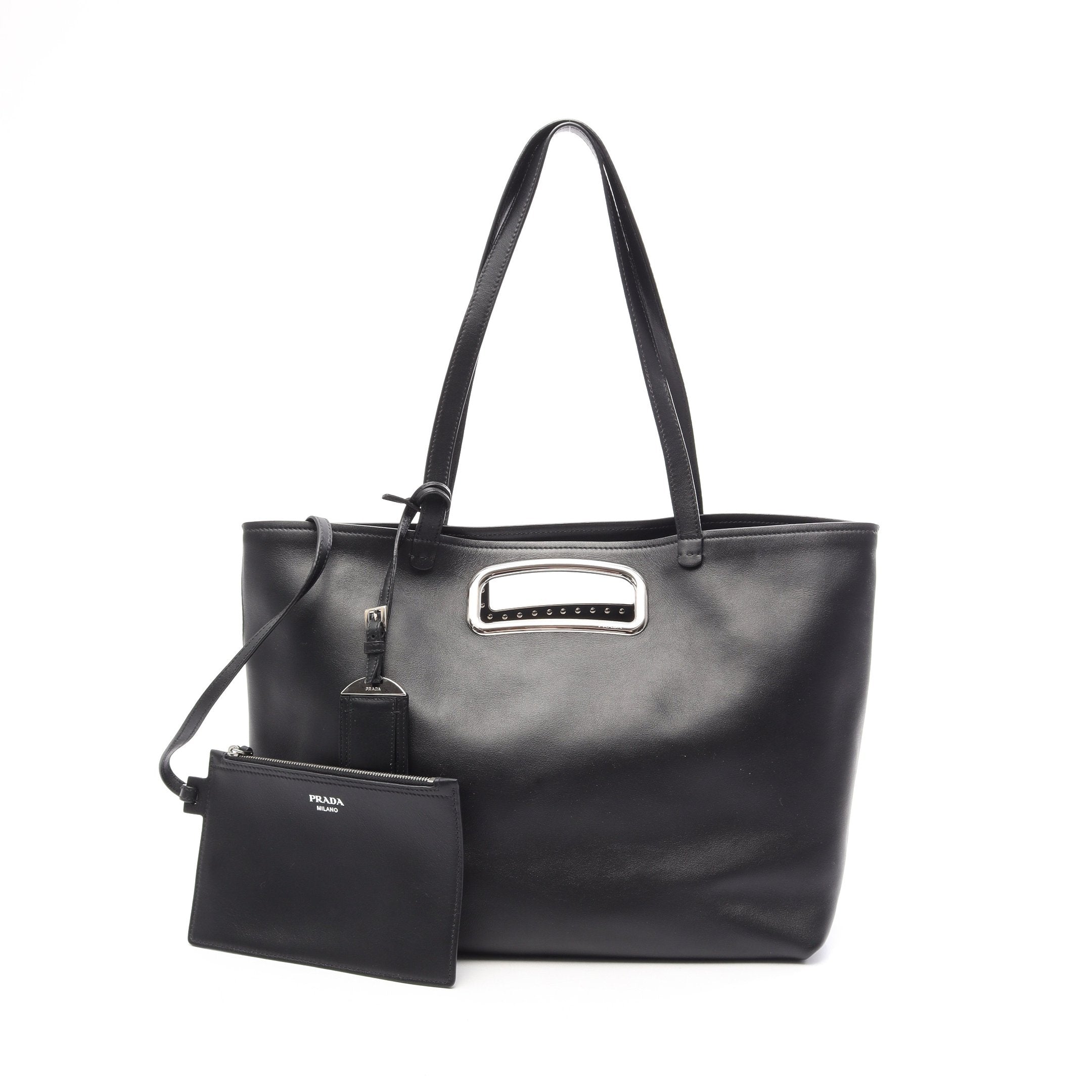 2WAY ショルダーバッグ トートバッグ レザー ブラック プラダ – RECLO