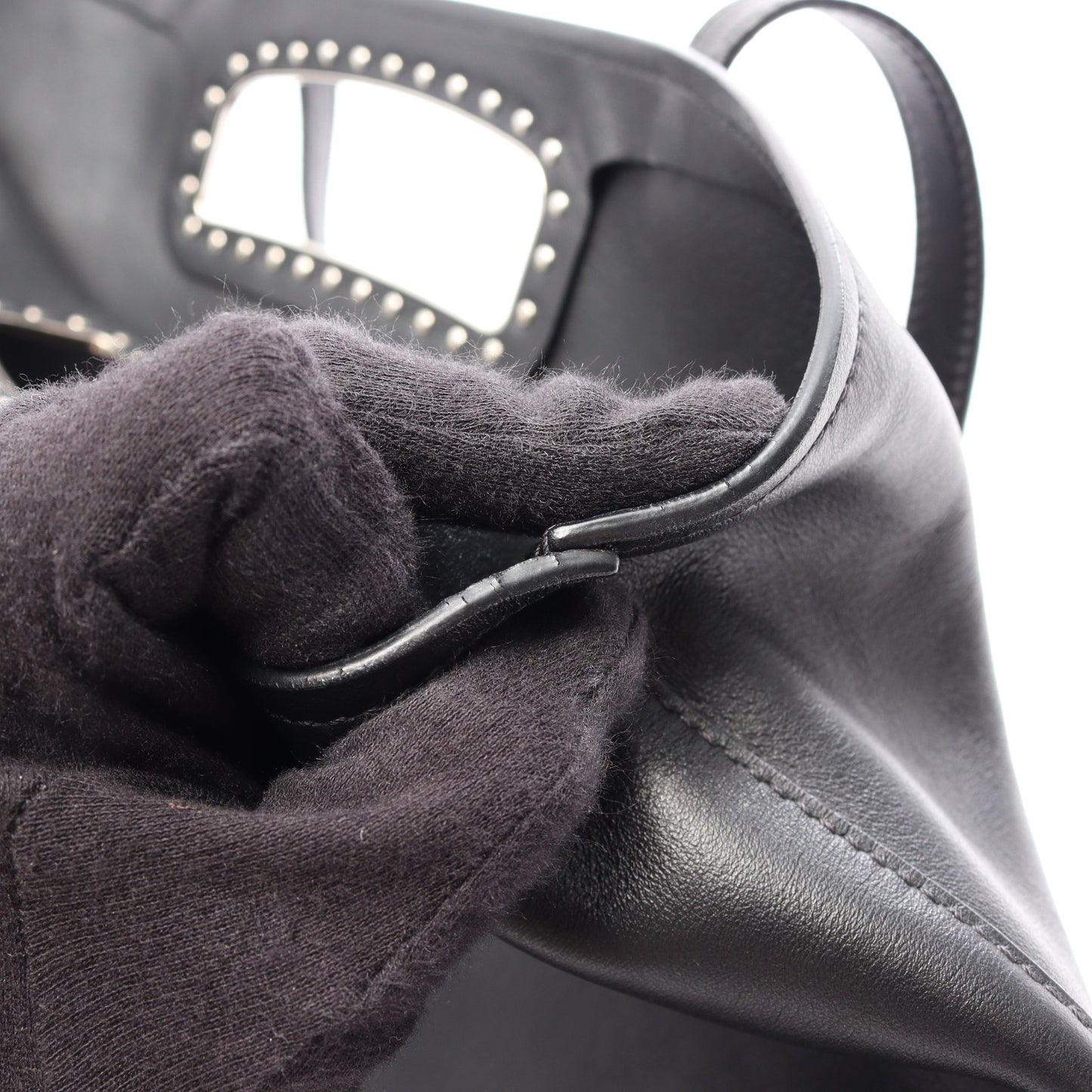 2WAY ショルダーバッグ トートバッグ レザー ブラック プラダ バッグ PRADA