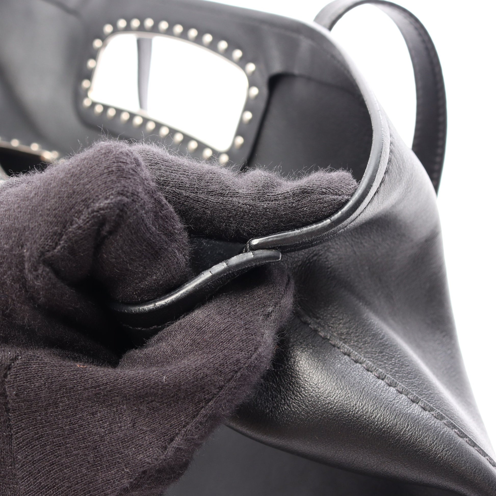 2WAY ショルダーバッグ トートバッグ レザー ブラック プラダ バッグ PRADA