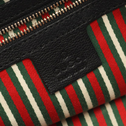 バンブー ホースビット ハンドバッグ レザー ブラック グッチ バッグ GUCCI