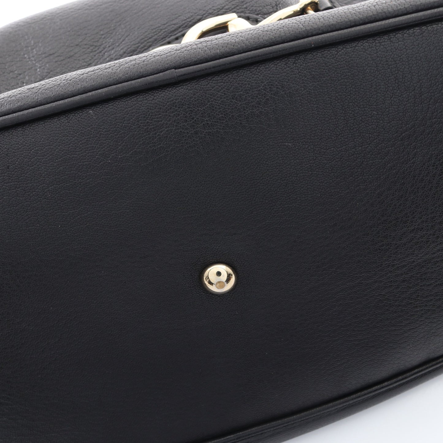 バンブー ホースビット ハンドバッグ レザー ブラック グッチ バッグ GUCCI