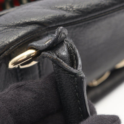 バンブー ホースビット ハンドバッグ レザー ブラック グッチ バッグ GUCCI