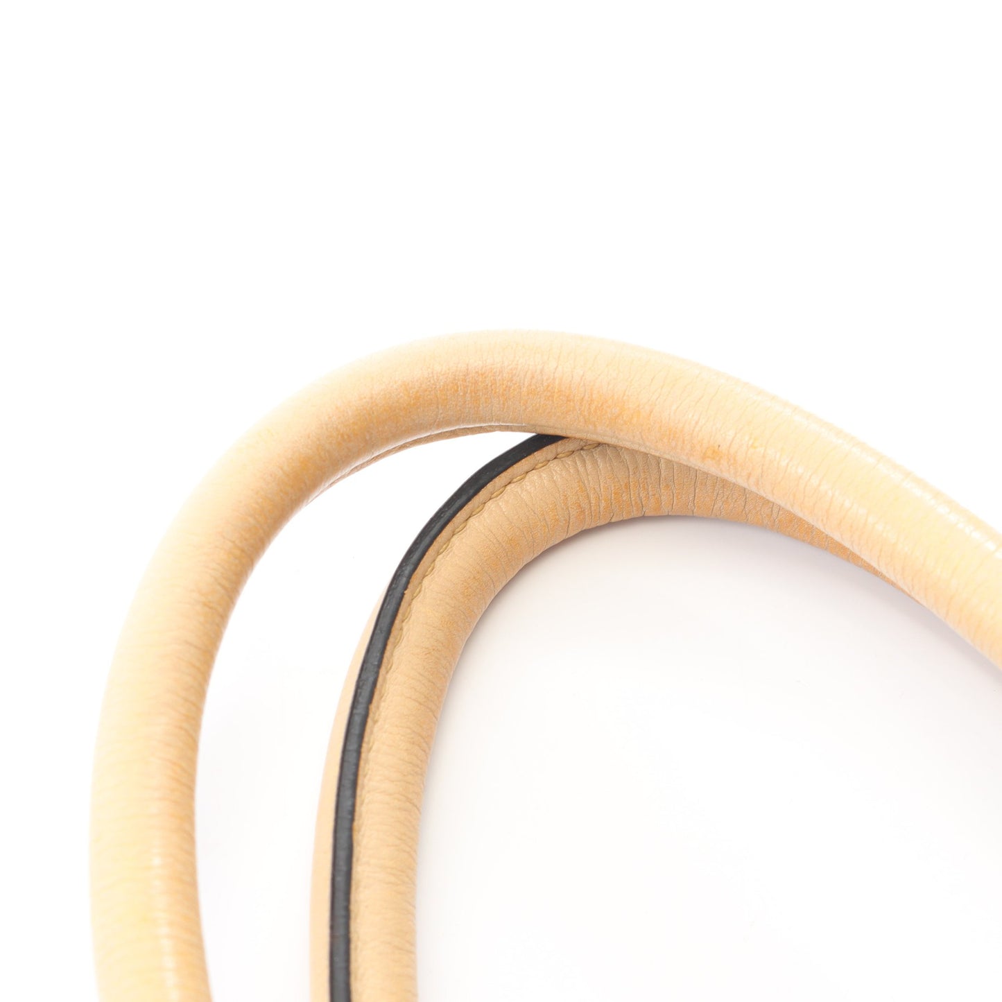 トライアングルロゴ 2WAY ハンドバッグ トートバッグ レザー ベージュ プラダ バッグ PRADA