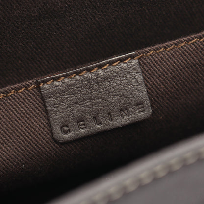 ブギーバッグ ハンドバッグ レザー ダークブラウン セリーヌ バッグ CELINE