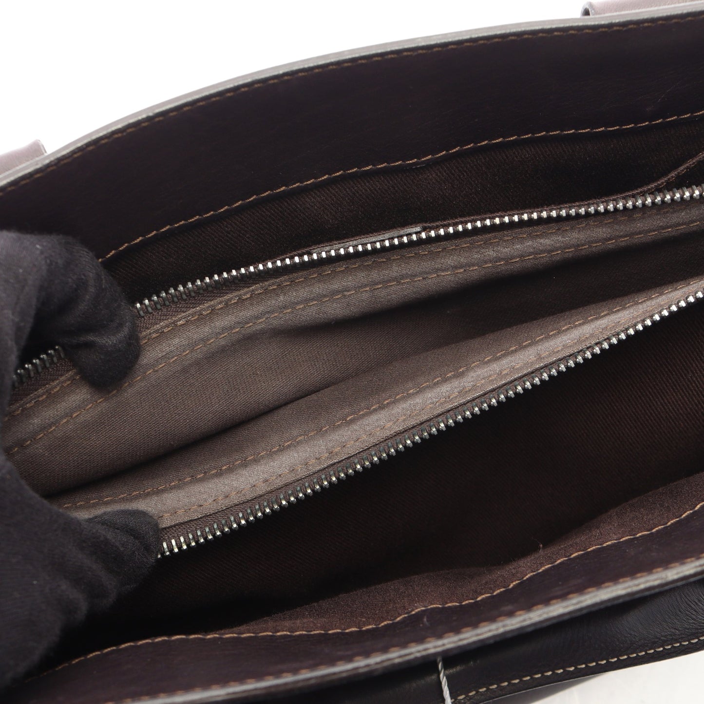 ブギーバッグ ハンドバッグ レザー ダークブラウン セリーヌ バッグ CELINE