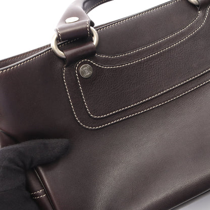 ブギーバッグ ハンドバッグ レザー ダークブラウン セリーヌ バッグ CELINE