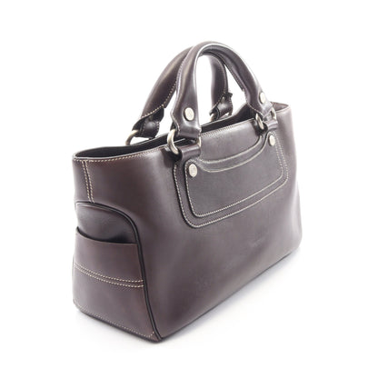 ブギーバッグ ハンドバッグ レザー ダークブラウン セリーヌ バッグ CELINE