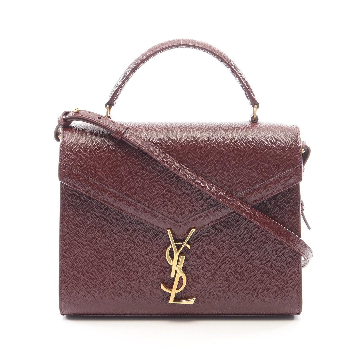 カサンドラ 2WAY ハンドバッグ レザー ボルドー サンローランパリ バッグ SAINT LAURENT PARIS