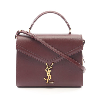 カサンドラ 2WAY ハンドバッグ レザー ボルドー サンローランパリ バッグ SAINT LAURENT PARIS