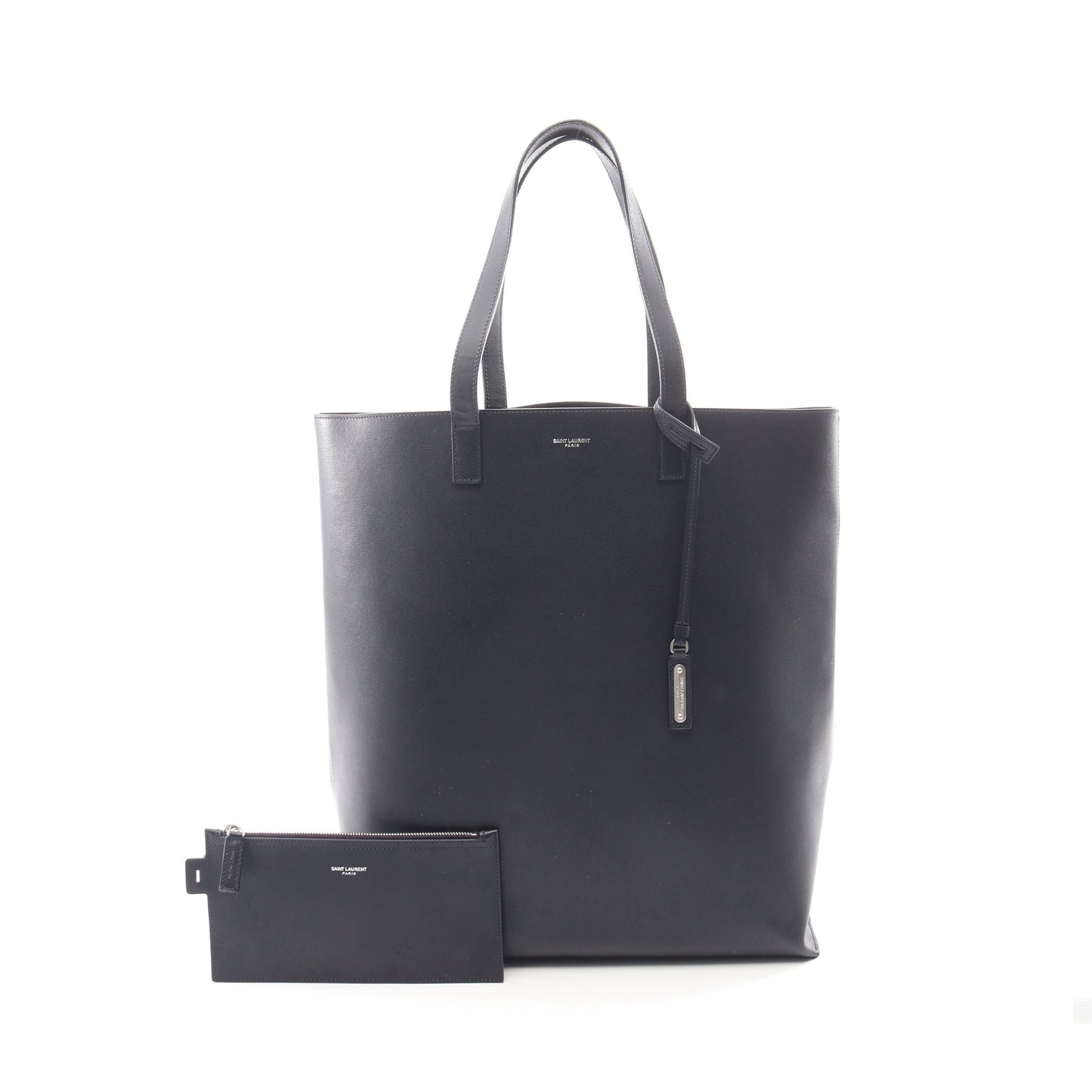 ショッピング ハンドバッグ トートバッグ レザー ダークネイビー サンローランパリ バッグ SAINT LAURENT PARIS